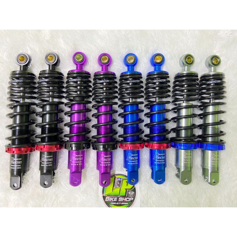 โช๊คPOSH 280mm เกรดแท้งานCNC นิ่มหนึบ ไม่แข็ง ไม่กระแทกใส่รถ pcx nouvo n-max x-max  aerox