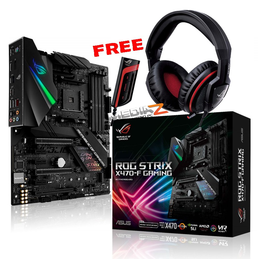 มีโค้ด500 New Gen3 ASUS X470-F GAMING + Headset ROG STRIX  New 4Years Warranty