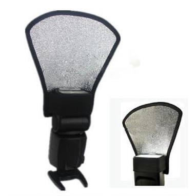 Flash Bounce Reflector Diffuser แผ่นกระจายแสง แผ่นสะท้อนแสงแฟลช ถ่ายรูป