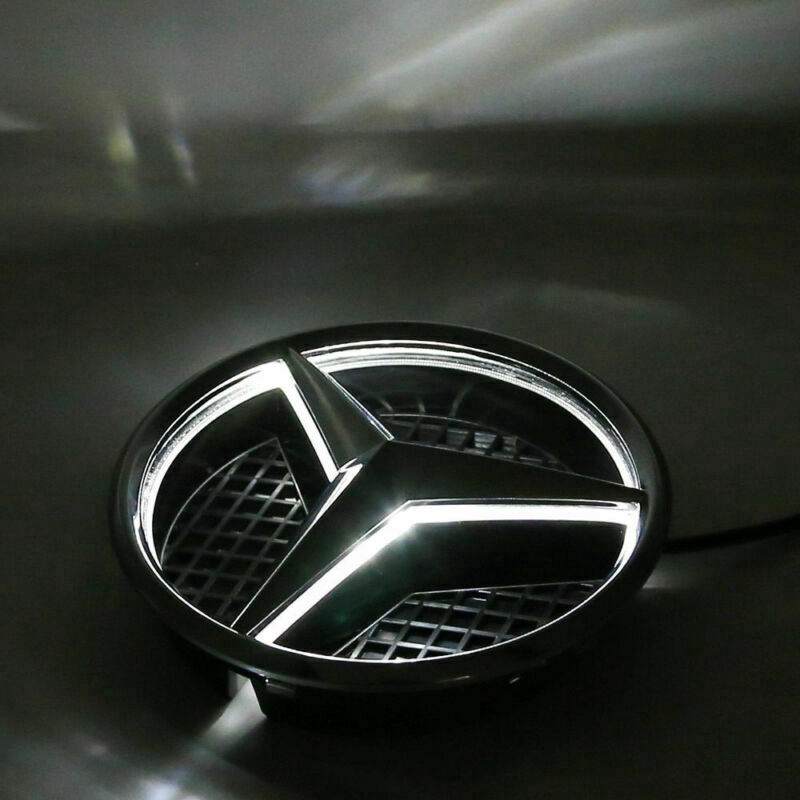 READY STOCK LED Light Front Grille Star Emblem Badge For Mercedes Benz ...