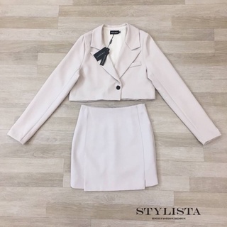 เซตเสื้อเเขนยาว + กระโปรง ป้าย STYLISTA