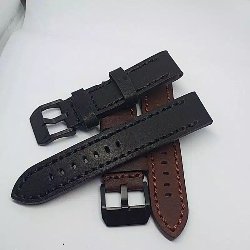 Hitam นาฬิกาหนัง Nautica STRAP ไซส ์ 22MM สีดํา & สีน ้ ําตาล