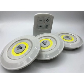 LED LIGHT WITH REMOTE CONTROL SET OF 3 ไฟ ประดับผนัง LED แบบชุด 3 ชิ้น พร้อมรีโมทปรับความสว่างได้ ตั้งเวลาได้ 30 นาที