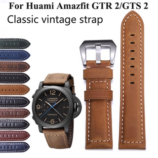 สายนาฬิกาข้อมือสายหนังสําหรับ Huami Amazfit GTR 2 Amazfit GTR 2e Amazfit GTS 2 2e / GTR2 GTS2 BIP Lite Pro 47มม. 42มม.