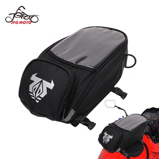 JFG MOTO Universal Black Motorcycle Bag Cycling Bag Fuel Oil Fuel Tank Bag Waterproof Motorbike Accessories Parts