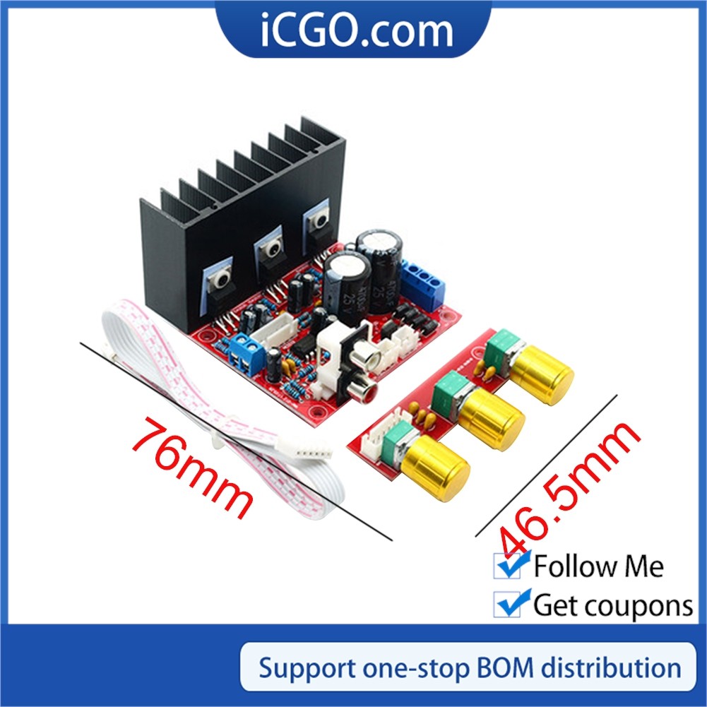 Tda2030A 2.1 Super Bass 2.1 ซับวูฟเฟอร์เครื่องขยายเสียงลําโพงสามช่องเครื่องขยายเสียงบอร์ด