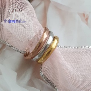 Finejewelthai แหวนทองคำขาว-แหวนทอง-แหวนพิ้งค์โกลด์-แหวนแต่งงาน/ White Gold-Gold-Pink Gold-Ring-R129800(ราคาต่อ 1 วง)