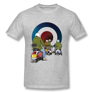 T-shirt เสื้อยืดแขนสั้น คอกลม พิมพ์ลาย Vespa Italian Scooter Piaggio แฟชั่นสําหรับผู้ชาย S-5XL