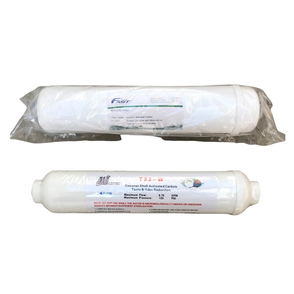 ไส้กรองน้ำ Post Carbon แคปซูล 10 นิ้ว หรือ 12 นิ้ว