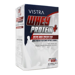 Vistra Whey Protein Plus (1 กล่อง) เวย์ โปรตีน 15 ซอง