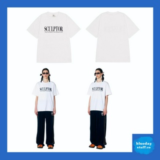 [พร้อมส่ง/ของแท้100%] SCULPTOR - Fuzzy Classic Logo T-Shirt White