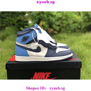 ✟Nike Air Jordan 1 Retro High OG Obsidian University Azul