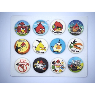 เข็มกลัด 3.2cm/4.4cm Angry Birds  แองกรี้เบิร์ด การ์ตูน อนิเมะ Cartoon Anime