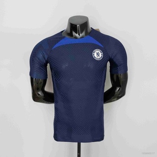 เสื้อกีฬาแขนสั้น ลายทีมฟุตบอล Chelsea player version FTB 2022-2023 ชุดเยือน พลัสไซซ์ สําหรับผู้ชาย และผู้หญิง