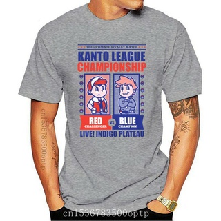 เสื้อยืดสีขาวเสื้อยืดแขนสั้น คอกลม ผ้าฝ้าย พิมพ์ลาย KANTO LEAGUE CHAMPIONSHIP สําหรับผู้ชาย และผู้หญิงS-4XL