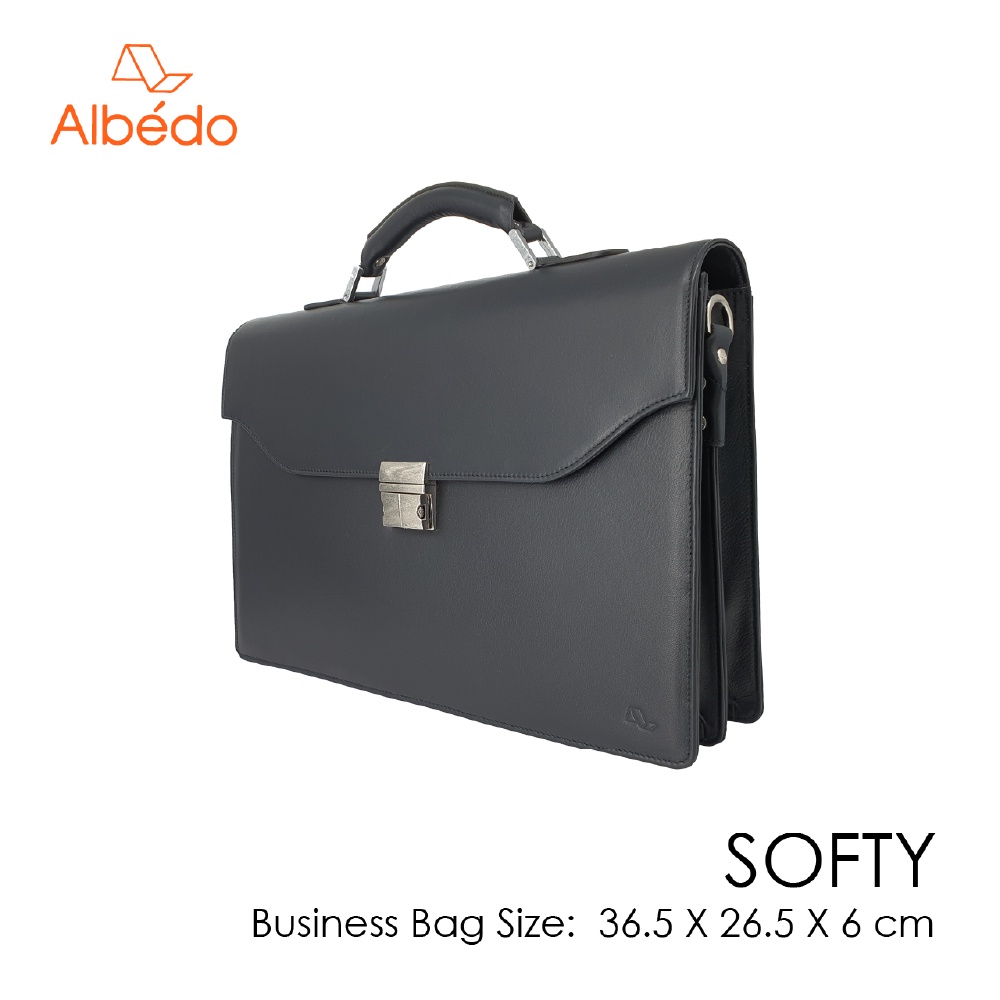 [Albedo] SOFTY BUSINESS BAG กระเป๋าเอกสารถือสะพายข้าง รุ่น SOFTY - SY00599