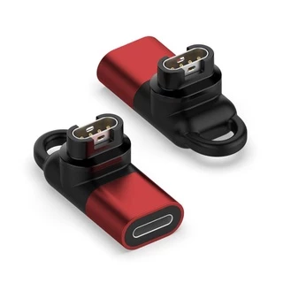 Ankndo สายชาร์จ Garmin อะแดปเตอร์ชาร์จ Type C Micro USB ตัวเมีย เป็น 4pin สําหรับนาฬิกา Garmin Fenix 7 6 5