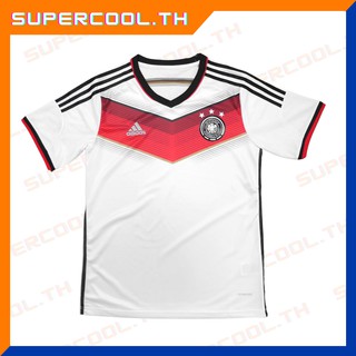 Germany World Cup 2014 Home เสื้อบอลเยอรมันย้อนยุค เหย้า เสื้อเยอรมันย้อนยุค2014 เสื้อบอลเยอรมันรุ่นเก่า แชมป์