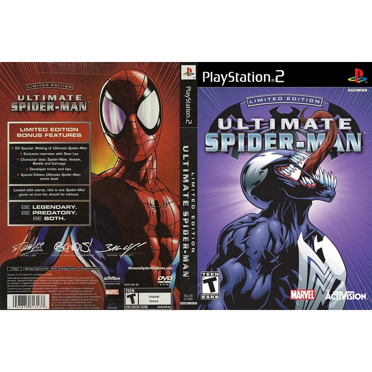 ULTIMATE SPIDER-MAN (Limited Edition) [PS2 US : DVD5 1 Disc]