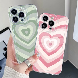 เคสโทรศัพท์มือถือ TPU แบบใส ขอบสี่เหลี่ยม กันกระแทก ลายหัวใจ สําหรับ Infinix Hot 12i 10S 11 10 Play 11S 10i Smart 6 HD X6511 X657B X6512