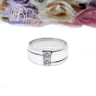 Finejewelthai-แหวนเพชร-แหวนเงินแท้-แหวนแต่งงาน-แหวนหมั้น-R1106cz