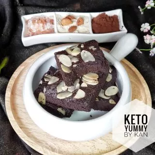 บราวนี่ ขนมคีโต 100000% Brownie Keto เบาหวาน,เด็กแพ้กลูเตน ทานได้