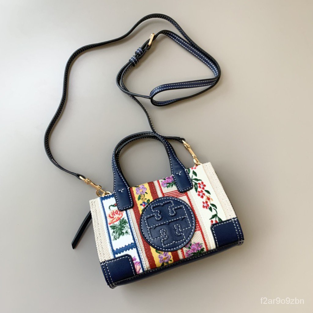 ❌ส่งด่วน❌ เจ้าใหญ่ งานดี TORY BURCH TB Mini Ella Print Small Tote Bag Crossbody Bag-