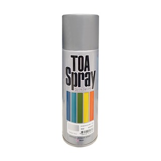 สีพ่น อุปกรณ์ก่อสร้าง สีกระป๋อง สีสเปรย์ TOA #032 Metallic Silver 400CC