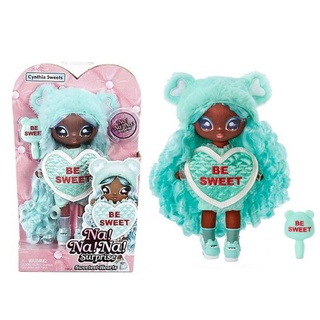 MGA Entertainment Na Na Na Surprise Cynthia Sweets 7.5-Inch Mint Teddy Bear-Inspired Fashion Doll with Mint Green