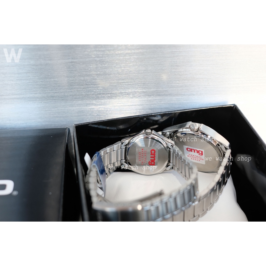 รับประกันศูนย์ไทย CMG CASIO รุ่น LTP-1183 หญิง MTP-1183 ชาย สีเงิน ของแท้ ltp-1183a-1 ltp mtp 1183g