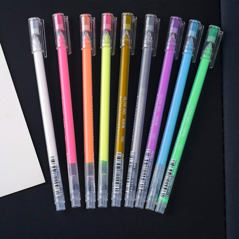 ปากกาเจลสีน้ําความจุขนาดใหญ่ 0.5 มม. 1 ชิ้น