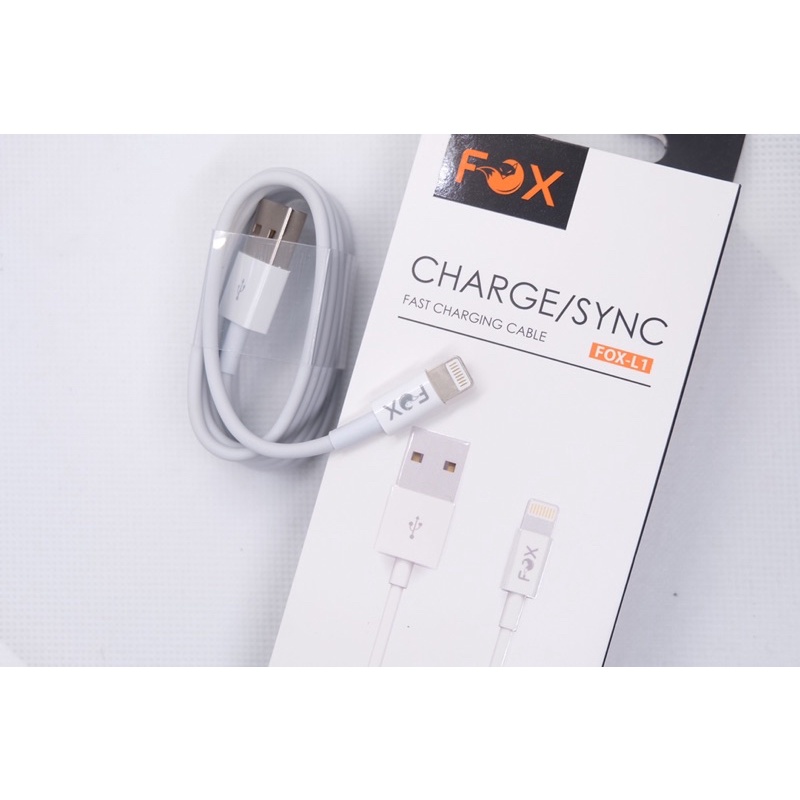 สายชาร์จสำหรับiphone ipad ipod [ของFoxแท้100%] ถูกและดี รับประกันสินค้า พร้อมส่งเมื่อคุณสั่ง