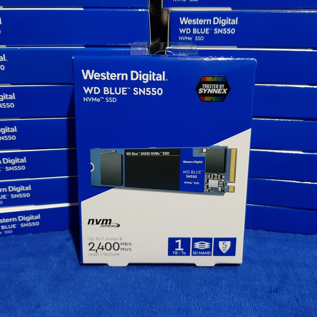 WD BLUE SN550 500GB / 1TB SSD ของใหม่ 100% มือ 1 ยังไม่แกะซีล ประกันศูนย์ไทย 5 ปี # NVMe SSD M.2 228