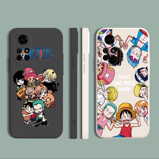 เคสโทรศัพท์มือถือแบบนิ่ม ขอบสี่เหลี่ยม ลายลูฟี่ วันพีซ สําหรับ Infinix Hot 11S 10 Play 10S 10i Smart 6 HD 5 12i X6511 X657B Note 12 G96