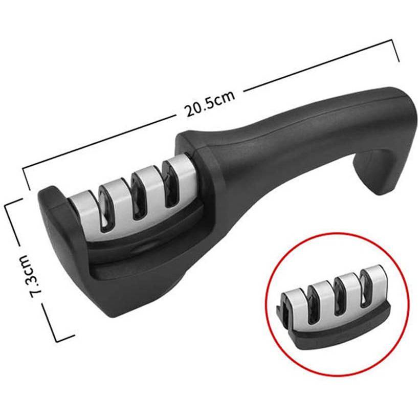 แท่นลับมีด ที่ลับมีด ที่ลับกรรไกร อุปกรณ์ลับของมี หินลับมีด 3in1 ลับได้คมมาก Knife Sharpene #C-0032 - รูปที่ 5
