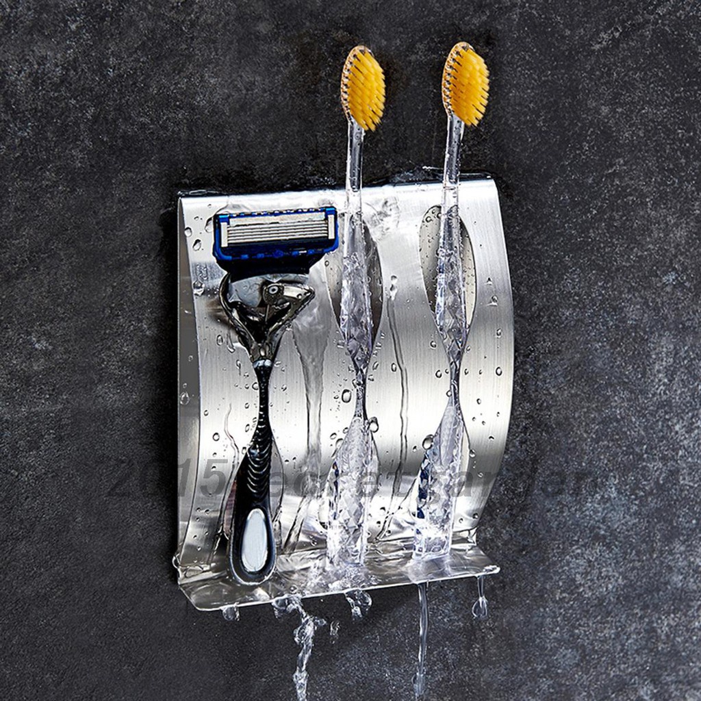 ▨Toothbrush Holders Toothpaste Stand Wall Mount Adhesive Tooth Brush Holder Home