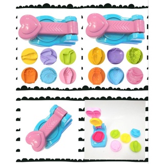 แม่พิมพ์แป้งโดว์ แบบปั๊ม แม่พิมพ์ฟาสฟู้ด / แม่พิมพ์ผลไม้ 6+1 Molds Play Dough