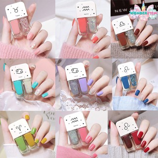 💖SET 2 สี สีทาเล็บ สีกึ่งเจล Fairy’s Gift🧚‍♀️✨ไม่ต้องอบ Nail polish 2 in 1 ในแท่งเดียว มี 30  แบบ B1-B20🦄