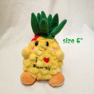 Pineapple plush 🍍 size6"ตุ๊กตาผลไม้ 🍍ตุ๊กตาสับปะรด 🌈สินค้าพร้อมส่ง🌈