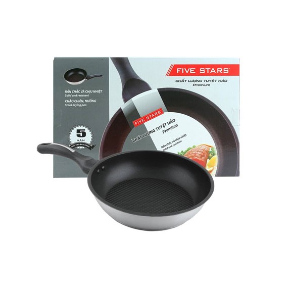 FIVESTAR กระทะ 3 ก้น 22CM