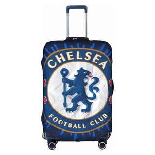 Chelseas F.C. ผ้าคลุมกระเป๋าเดินทาง ผ้าสแปนเด็กซ์ แบบหนา ยืดหยุ่นสูง 18 24 28 32 นิ้ว