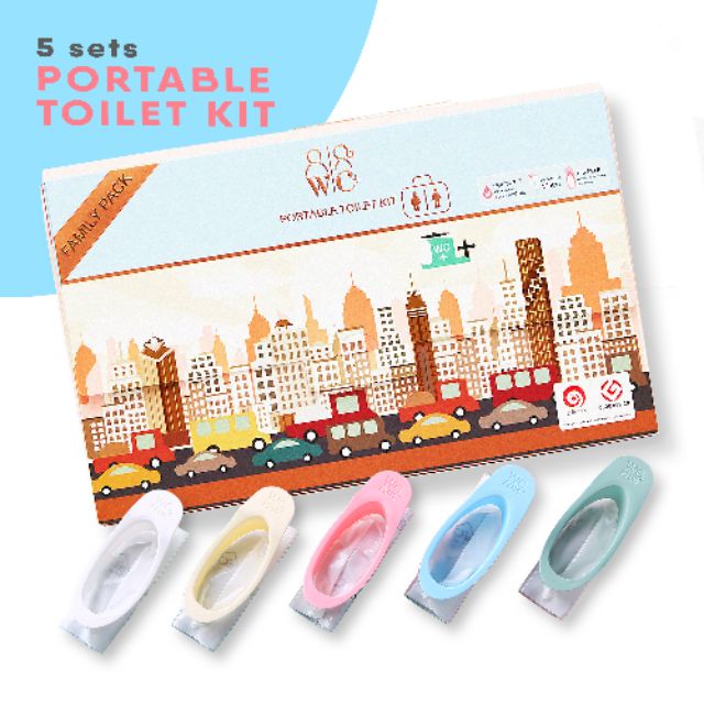 Portable Toilet ห้องน้ำพกพา ห้องน้ำมือถือ ห้องน้ำเคลื่อนที่ ถุงปัสสาวะ ถุงฉี่พกพา PEEC (liberloo by wc+)