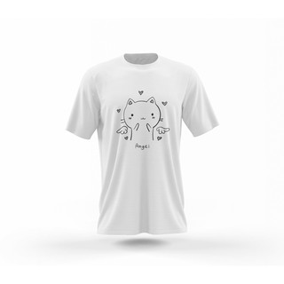 เสื้อคู่ เสื้อคู่รัก ชุดคู่ เเฟชั่น แมวน่ารักๆ ผ้าcotton100% (มีเก็บปลายทาง)