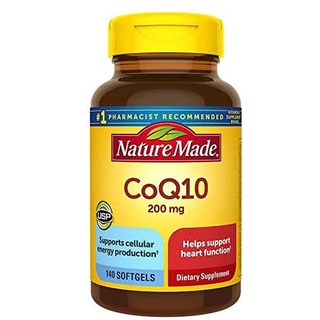 Nature Made CoQ10 200 mg โคคิวเทน บำรุงหัวใจ ต่อต้านสารอนุมูลอิสระ เพิ่มภูมิคุ้มกัน และ การเผาผลาญพลังงาน