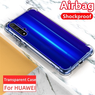 เคสโทรศัพท์ใสกันกระแทกสำหรับ หัวเว่ย HUAWEI Nova4 Nova4e Nova3 Nova3i Nova3e Nova2i Nova2s โนวา Nova 2 3 4 i e s 2i 2s 3e 3i 4e Lite Phone Case เคสโทรศัพท์ TPU นุ่มใส ถุงลมนิรภัยสี่มุมด้านหลังแบบบางสบาย