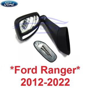 กระจกมองมุม Ford Ranger T6 2012 - 2022 กระจก มองมุม ฟอร์ด เรนเจอร์ สีดำด้าน กระจก ฝากระโปรง