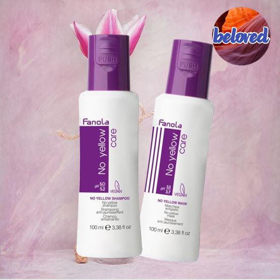 ฟรีค่าจัดส่ง Fanola No Yellow Shampoo/Mask แชมพู ครีมนวด เม็ดสีม่วง ลดไรเหลือง