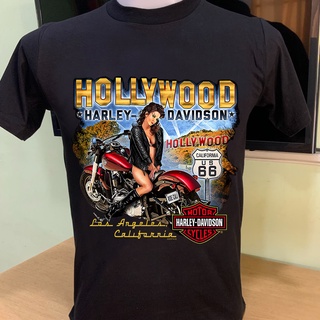 เครื่องแต่งกาย ผู้ชาย เสื้อยืด ผู้หญิง แขนสั้น Harley (harley davidson) ป้าย Harley Cotton