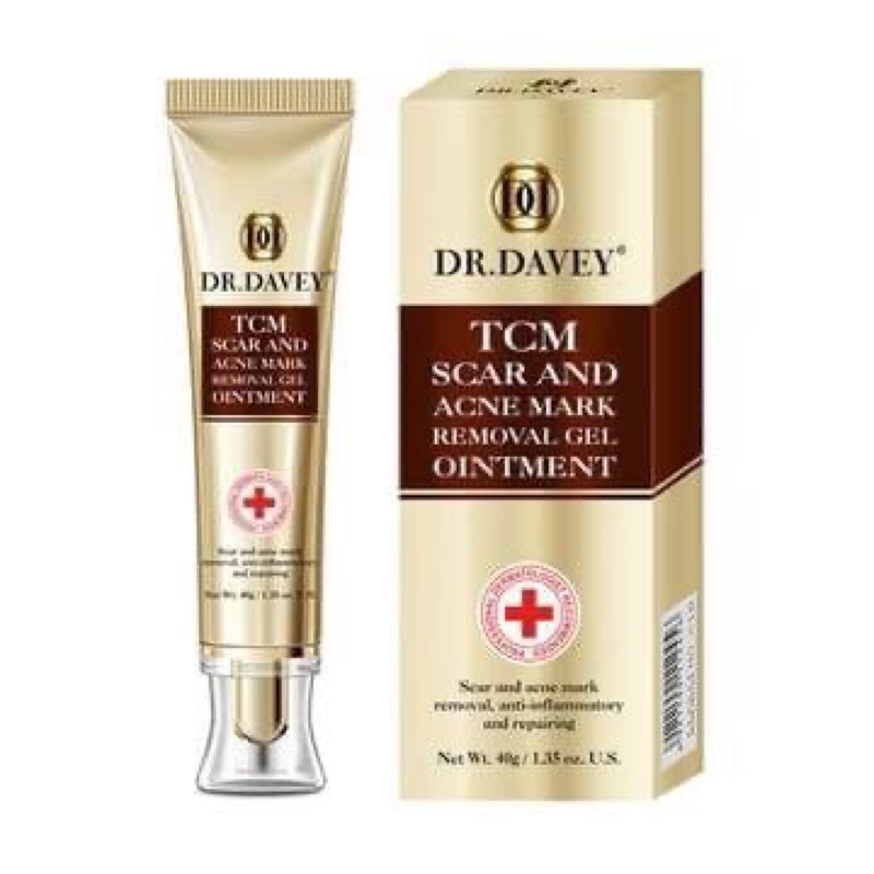DR.DAVEY tcm scar and acne mark removal gel ointment  40g.ครีมลดรอยแผลเป็น