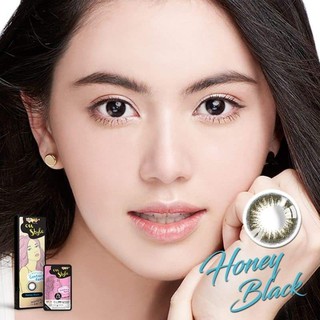 Onstyle Contact Lens Lollipop -6.00 Honey Black สีดำเข้ม Mocha Brown สีน้ำตาล​ ธรรมชาติ